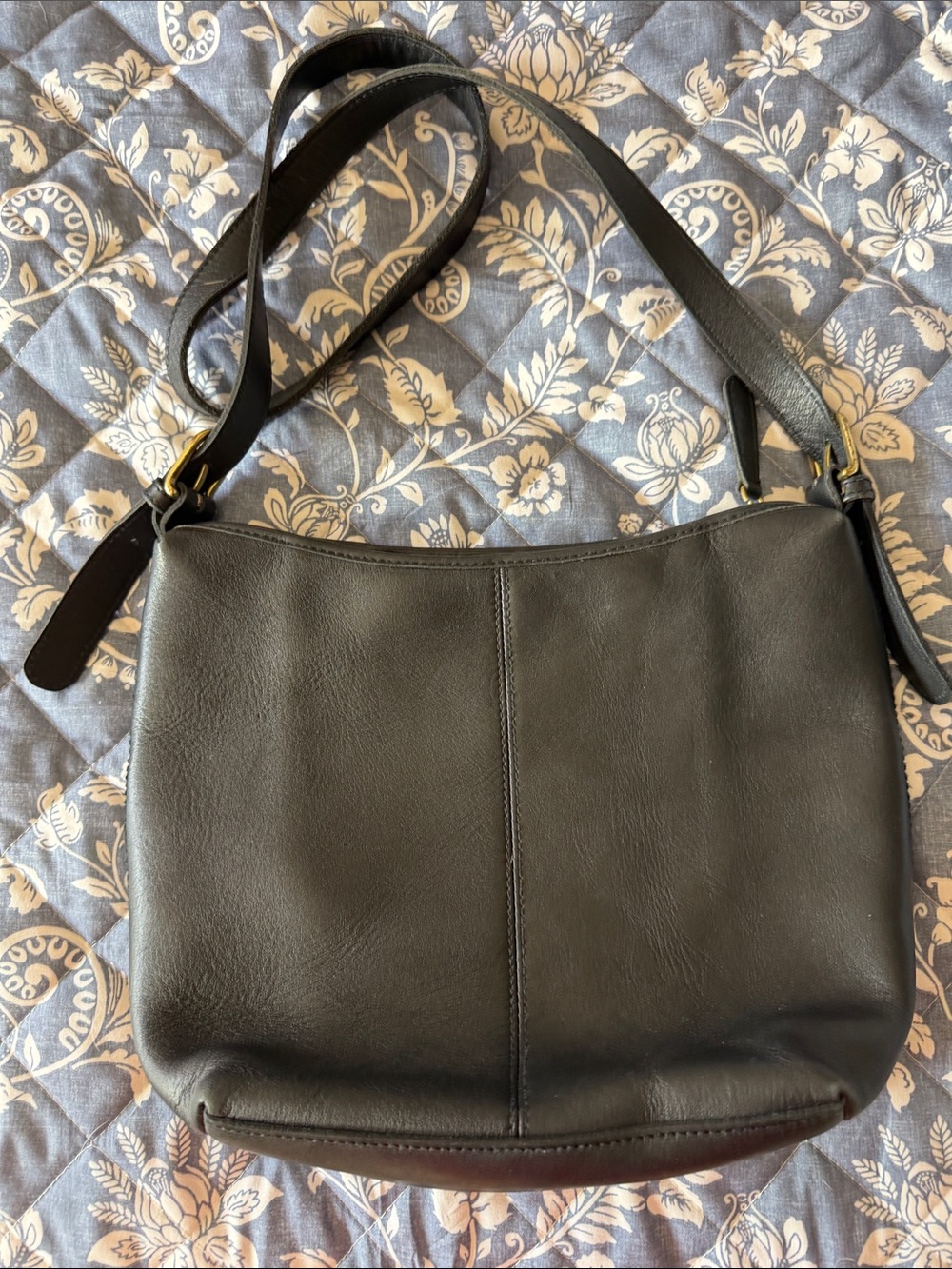 ✨ Vintage Leather Hunt Club Black Crossbody Bag - Picture 2 of 7